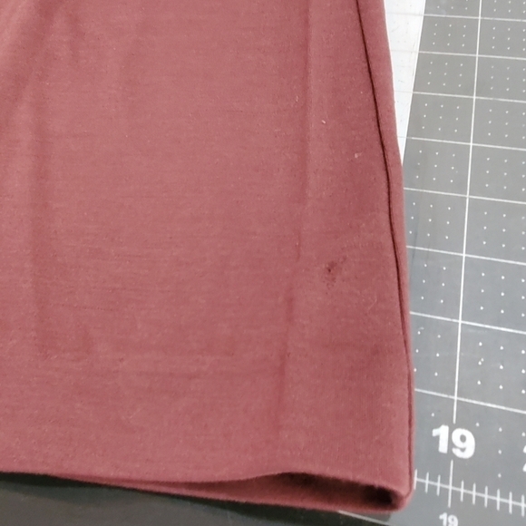 Vintage 80s Catalina Burgundy Pencil Elastic Waist Skirt With Pockets Size 12 - Picture 10 of 10